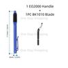 EO2000 Deburring Tool Set with various Replacement Blades Great Burr Remover Hand Tool for Wood Plastic Aluminum Copper Steel