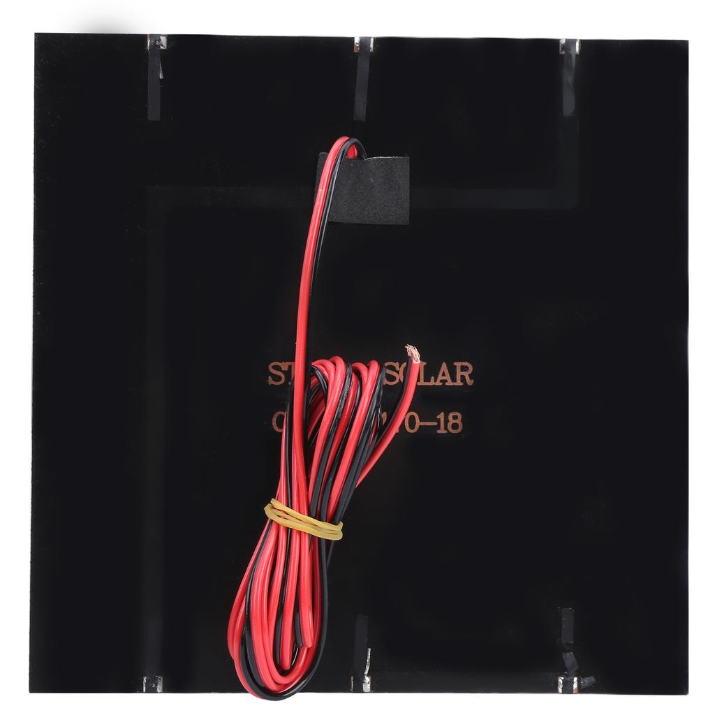 Solar Power Epoxy Module Board Polysilicon DC18V 4.5W Tool Supplies with 2meter Red Black Wire