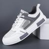 Men's Shoes Summer Breathable Thin Hollow Mesh Shoes Canvas Shoes with Small White Shoes Thick Soled Board Shoes Fashion Shoes