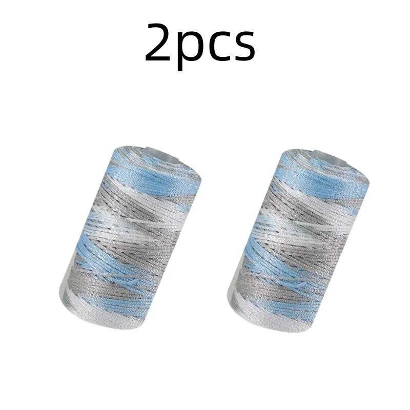 100 г Новая летняя пряжа для вязания крючком 1,5 мм шнур тонкая ледяная хлопковая нить для ручного вязания сумки шляпы обуви пряжа хило