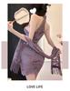 Purple Cheongsam-Inspired Bodycon Lingerie with Stand-up Collar - Spicy Temptation 7616