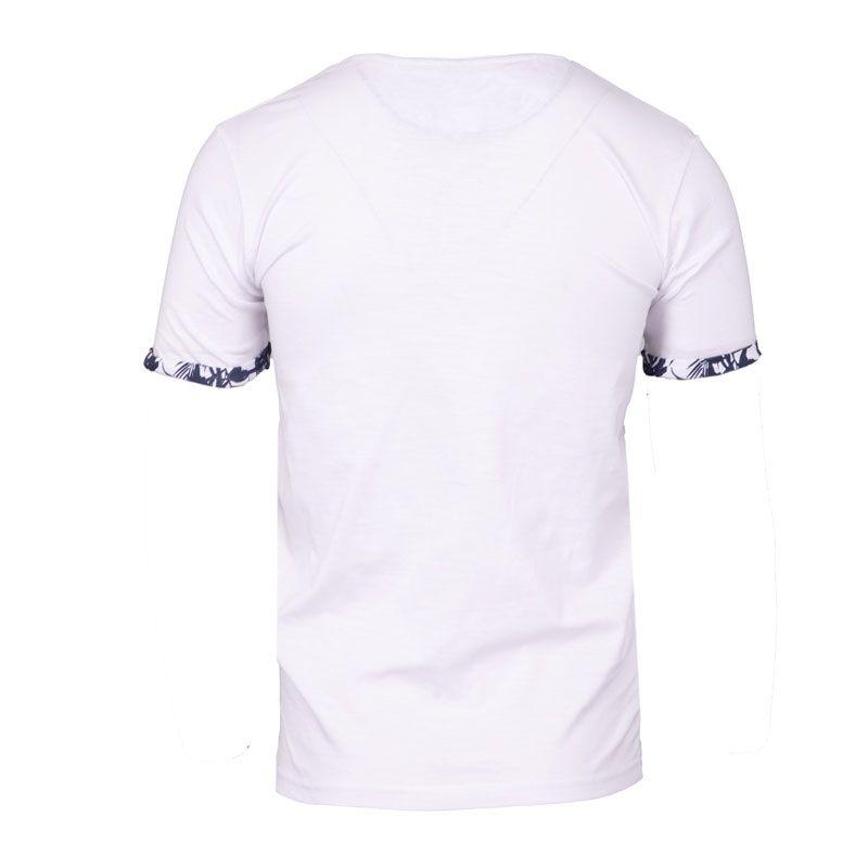 Футболка с манжетами на рукавах с тропическим принтом Melzac для мужчин BLAGGIO