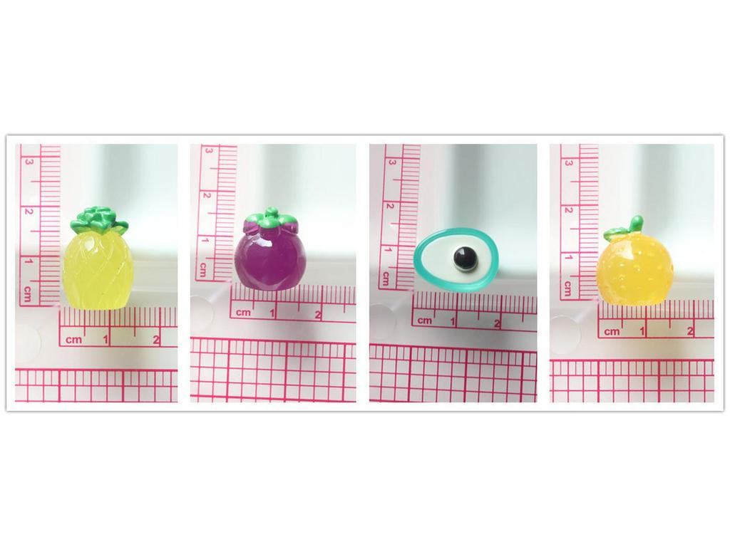 Светящиеся 3D Фрукты Смола DIY Украшения и Аксессуары Для Волос