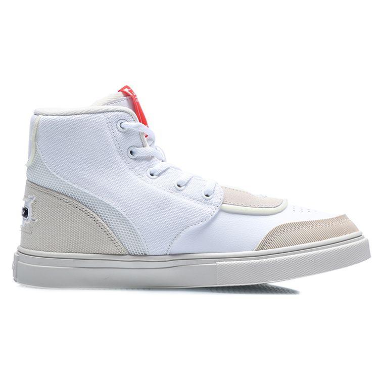 Кроссовки женские Li Ning CF Su Series High-Top Skate Shoes серо-белые AGCR078-2