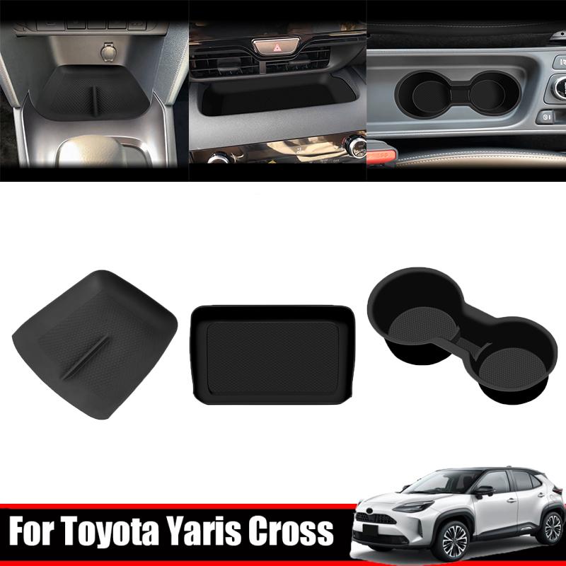 Для Toyota yaris cross - Накладка на подстаканник центральной консоли, коврик для хранения, силиконовый коврик на экран навигации