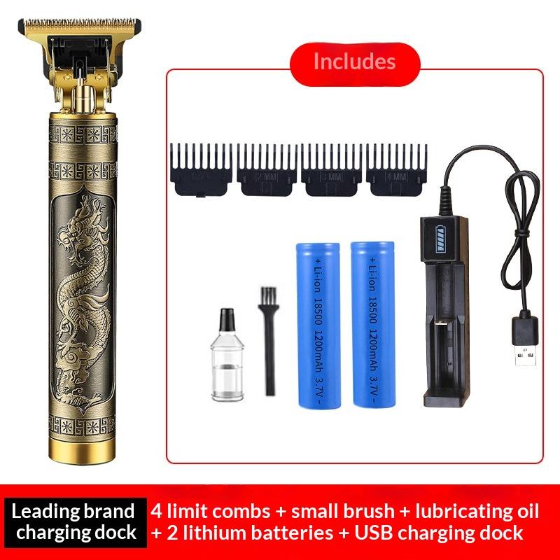 New multifunctional hair clipper electric clipper hair clipper hair clipper oil clipper shaving razor bald hair clipper rechargeable