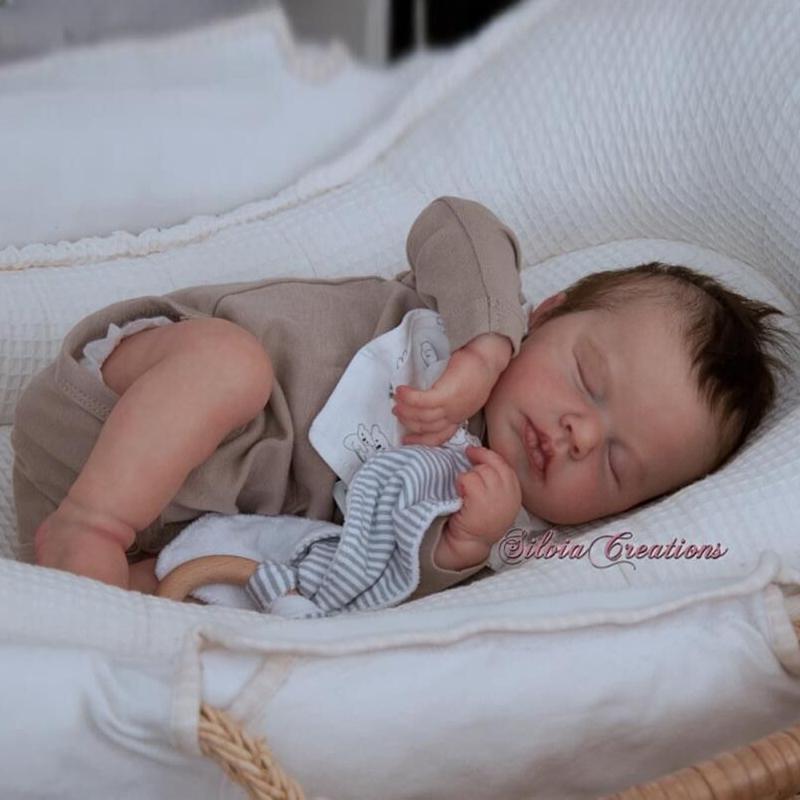 19-дюймовая спящая кукла-реборн LOULOU, силиконовые куклы-эмуляции для детей, игрушка для сопровождения в ванной, подарок на день рождения ребенка