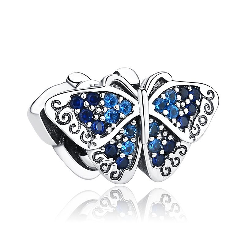 Оригинальный шарм-подвеска из стерлингового серебра 925 пробы, медь, любовь, лапа собаки, кошки, панда, светлячок, шармы-подвески, подходят для браслетов, ожерелий, женский, циркон