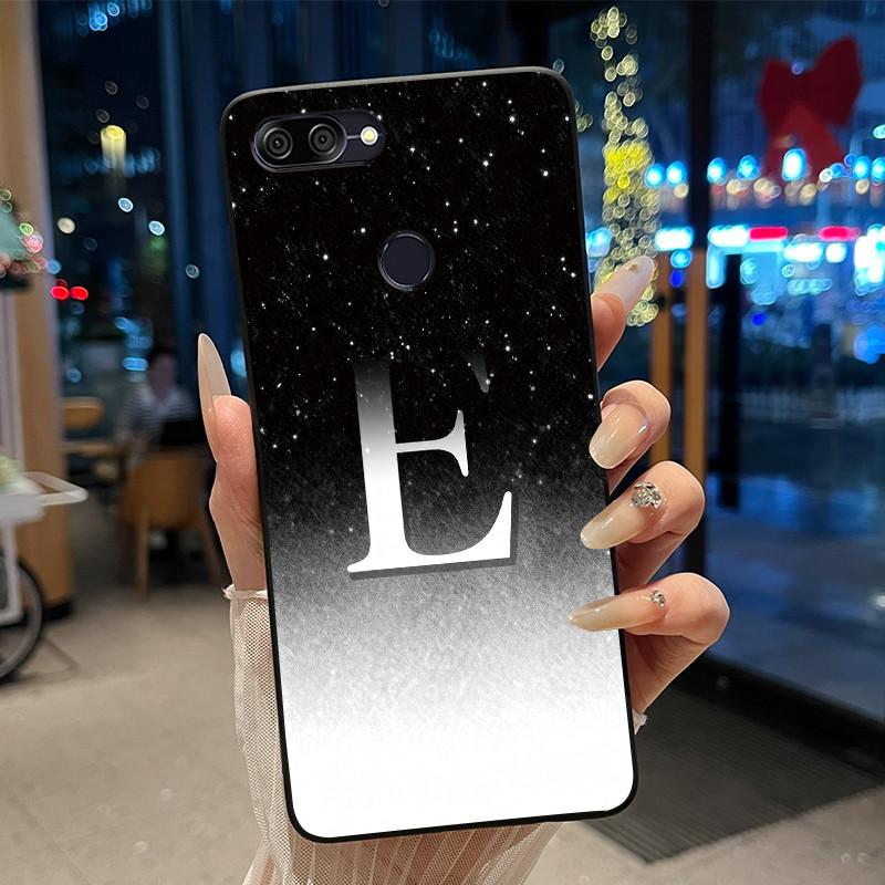 Phone Casing For ASUS Zenfone Max Plus (M1) ZB570TL Black Case Unique Initial Letter Couple Silicone Shockproof Soft Cover
