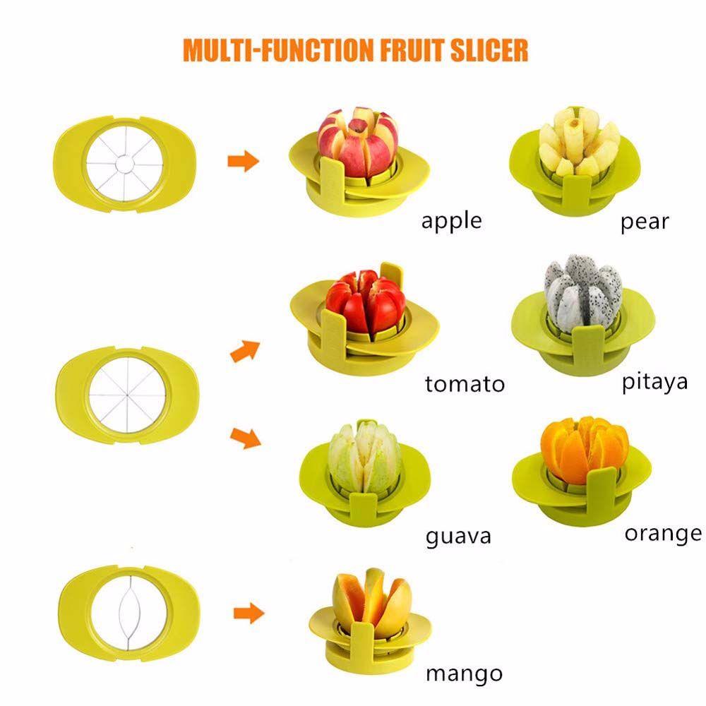 Ultra-Sharp 4-in-1 Mango Vegetable Tool Kitchen Tomato Slicer Fruit Cutter Divider Core Remover