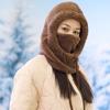 Windproof Winter Fleece Cycling and Outdoor Sports Cap with Neck Warmer and Mask