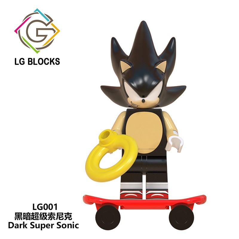 Мини-фигурки Sonic, игрушки Super Sonic the Hedgehog Shadow Nakkururu, строительные блоки LG1001, минифигурки Lego