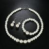 Simulated Pearl Women's Pearl Jewelry Set Shiny Bridal Jewelry Accessories  Anniversary Party