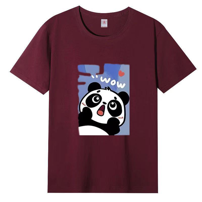 Женская летняя популярная футболка с короткими рукавами из хлопка, дышащая, свободная футболка с принтом, повседневная