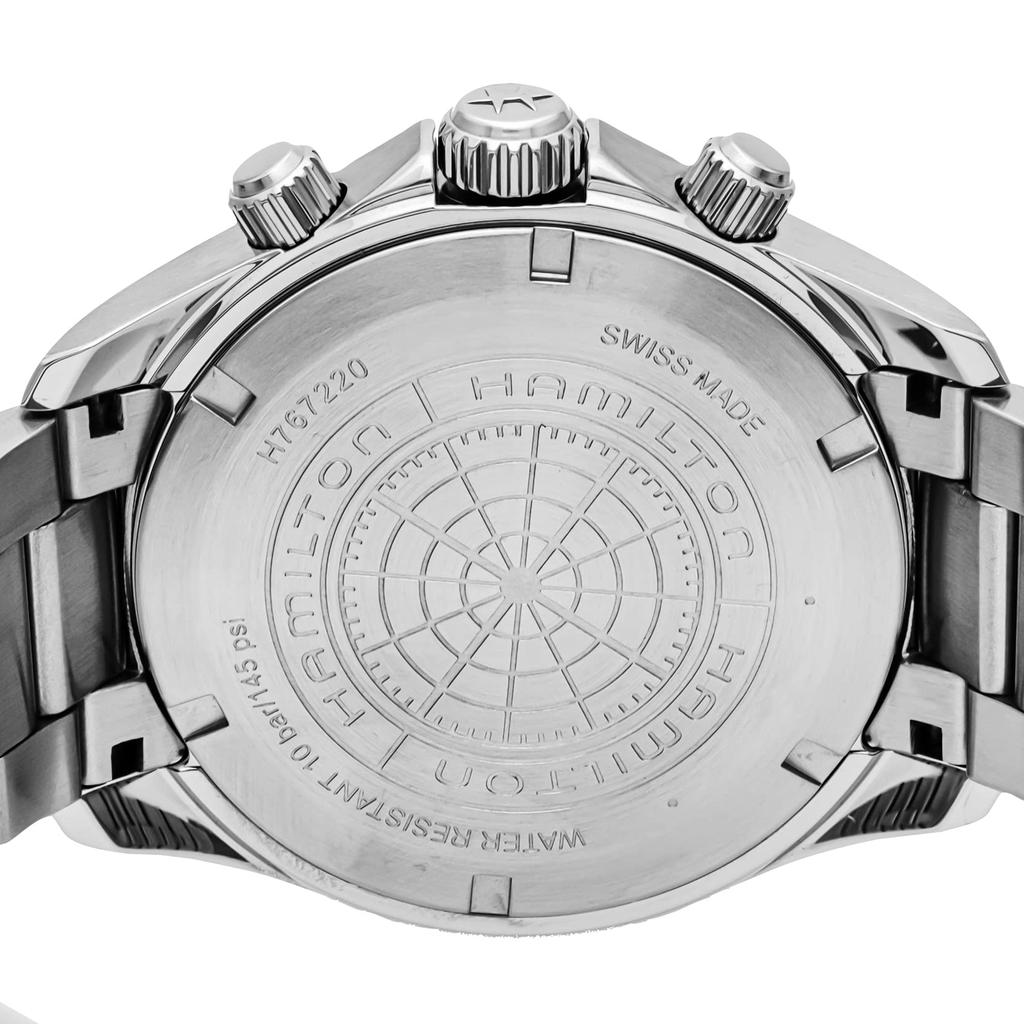 Часы Khaki Aviation Pilot Chrono Quartz Khaki Aviation Black Dial Stainless Steel Sapphire Crystal Quartz 10 ATM Waterproof 42MM Swiss Watch