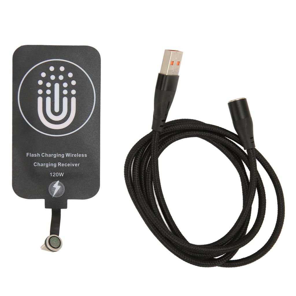 120 Вт Тип C Магнитный приемник двойного назначения для беспроводной зарядки 10 Вт Тонкий приемник для беспроводной зарядки