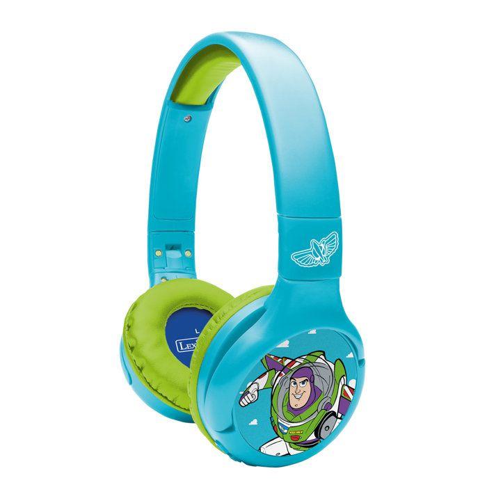 LEXIBOOK - Casque 2 en 1 Bluetooth et Filaire confortable et pliable avec limitation de son - Toy Story