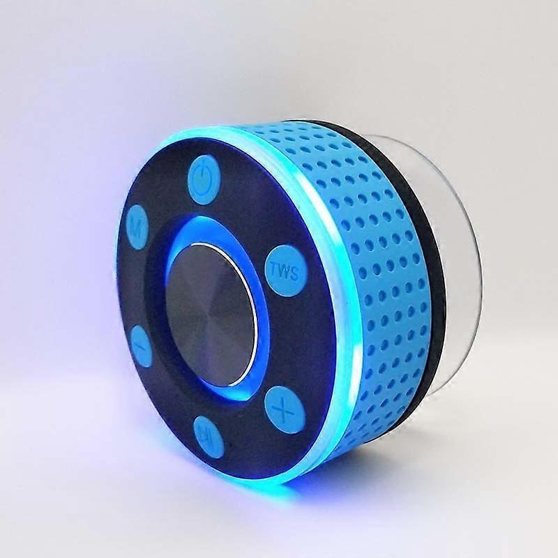 Mini Bluetooth Speaker IPX7 Waterproof Bathroom Music Speaker Suction Cup Handsfree Shower Music Palyer Bass Sound Box FM Radio Audio Components less
