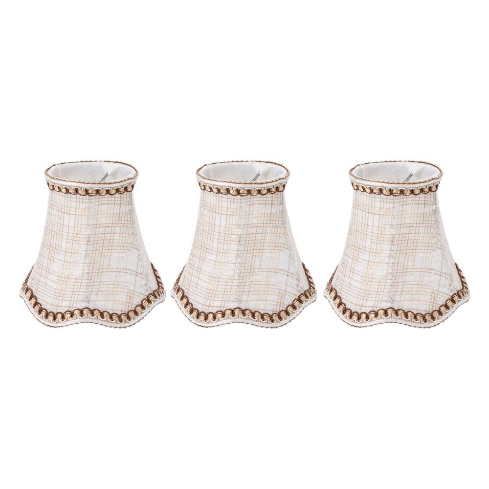 3PCS Clip On Design Lampshade Fabric Chandelier Lamp Shades Modern Small Lamp Shades Indoor Lamp
