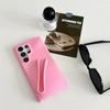 Забавный держатель для блеска для губ силиконовый защитный чехол для телефона Samsung Galaxy S23 Plus S24 S24 Ultra A14 A54 A15 4G/5G