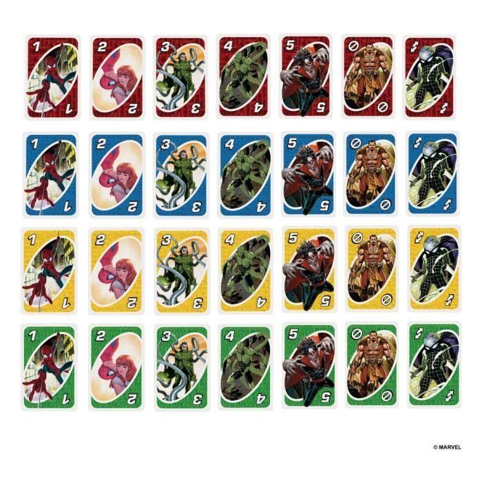 Jeu de cartes - MATTEL - HXY08 - 2-10 joueurs - À partir de 7 ans - Licence Marvel