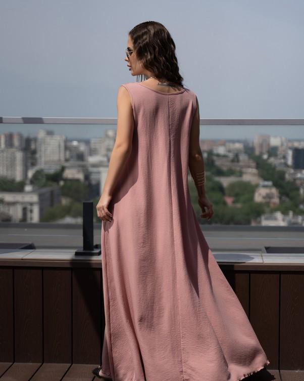 Длинный сарафан свободного кроя ISSA PLUS