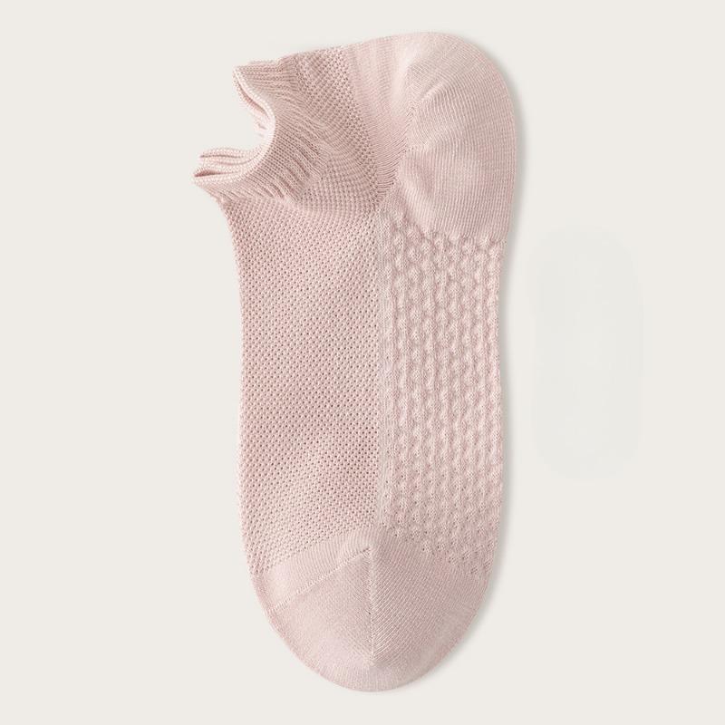 Женские осенние короткие носки, антибактериальные, с низким вырезом, влагоотводящие, дышащие и несъемные, а также летние носки-лодочки