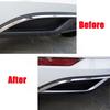 Rear Exhaust Bright Strip Cover Trim Sticker Air Outlet Exterior Decoration Modification For VW Golf 7 7.5 MK7 MK7.5 2017-