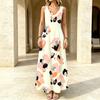 Women's Minimalist Loose Lightweight Long Dress for Vacation,Cool Summer Outfits,Spring Autumn Layering