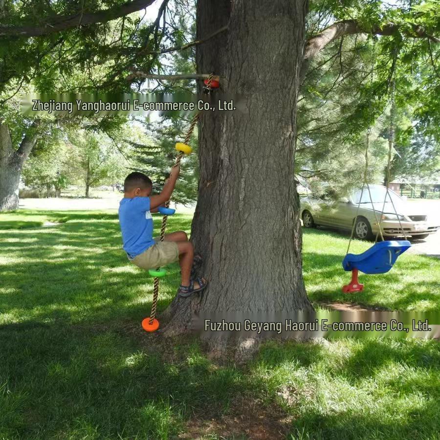 Большие детские качели-диск с веревкой для лазания - Сенсорная игровая площадка для детских садов