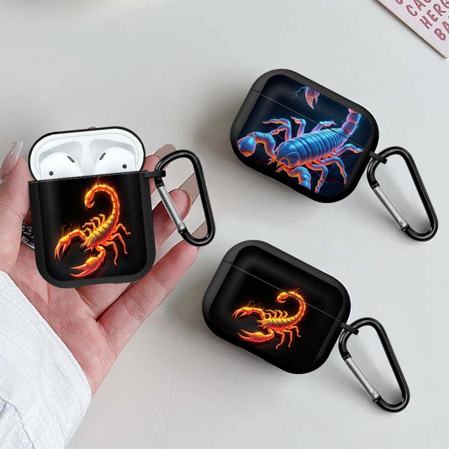Чехол для наушников Cover Case Для Airpods 3 2 Pro3 1 Pro2 4 Pro Огненный Скорпион Крутой