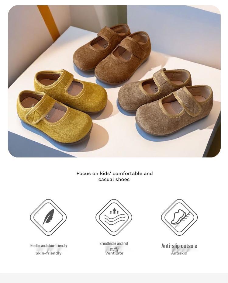 Детские ретро лоферы Birkenstock с флисовой подошвой - Корейские туфли Мэри Джейн Осень/Зима 2025