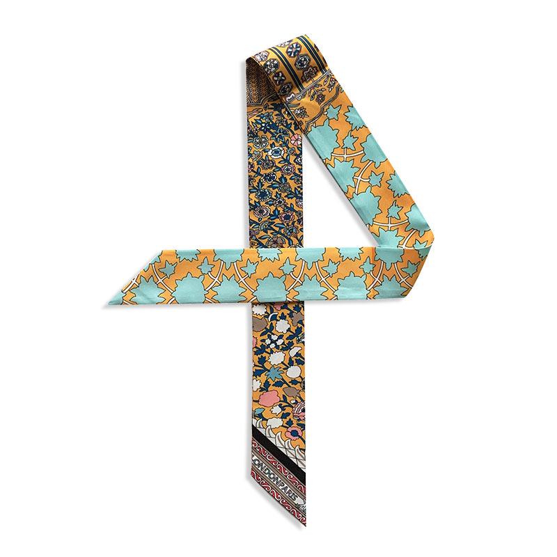 2024 Silk Twilly Scarf: Stylish Ribbon for Bag Handles & Hair