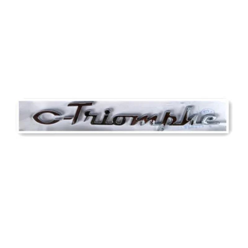 YKFEA1 Citroen C-Triomphe ABS Emblem Car Rear Trunk Badge Decal Logo Letter Stickers Auto Modification Accessory