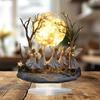 Acrylic Fairies Moon Decoration with Base 2D Gift Home Decor Decorative Centerpiece Desktop Ornament