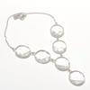 Natural White Topaz Gemstone Handmade 925 Sterling Silver Gift Necklace 18" r5L03