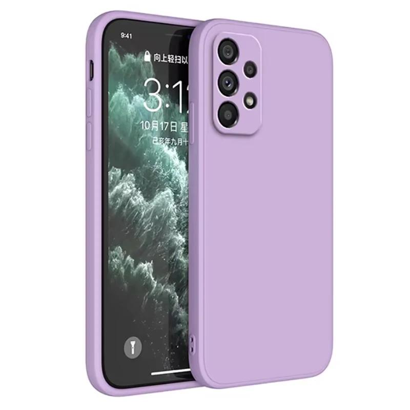 Роскошный чехол для телефона из жидкого силикона для Samsung A13 A14 A15 A21S A25 A31 A32 A33 A34 A35 A36 A41 A42 A50 A51 A52 Задняя крышка