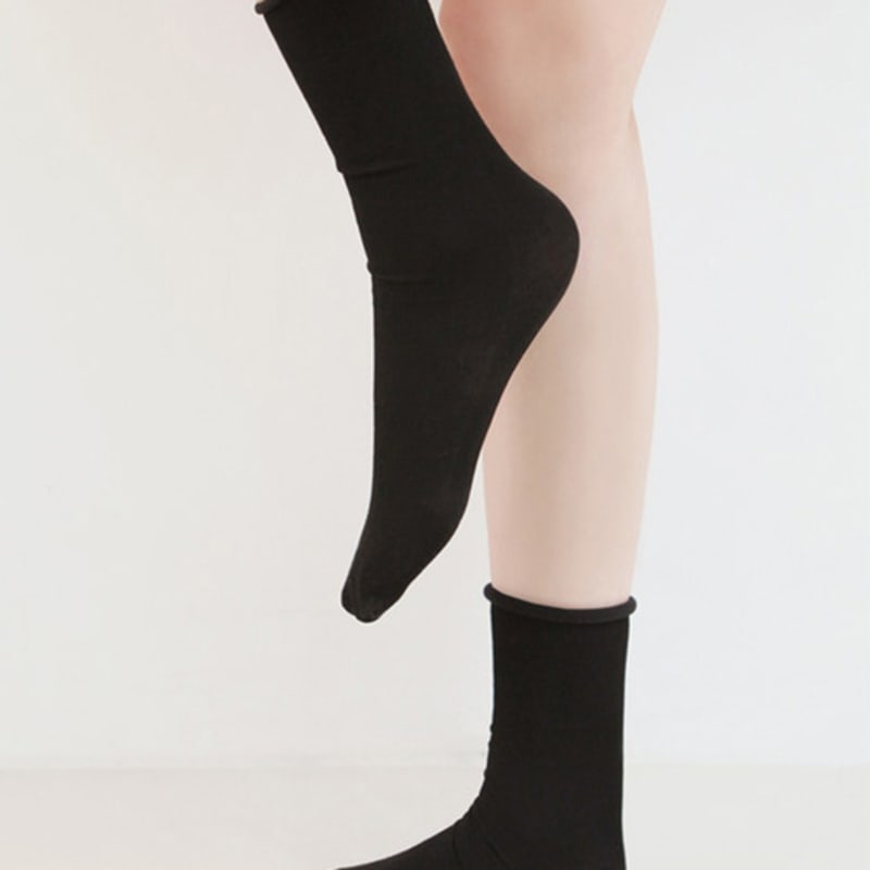 biarritz socks [3set] Candy Roll Daily Soft Crew Socks_8 colors