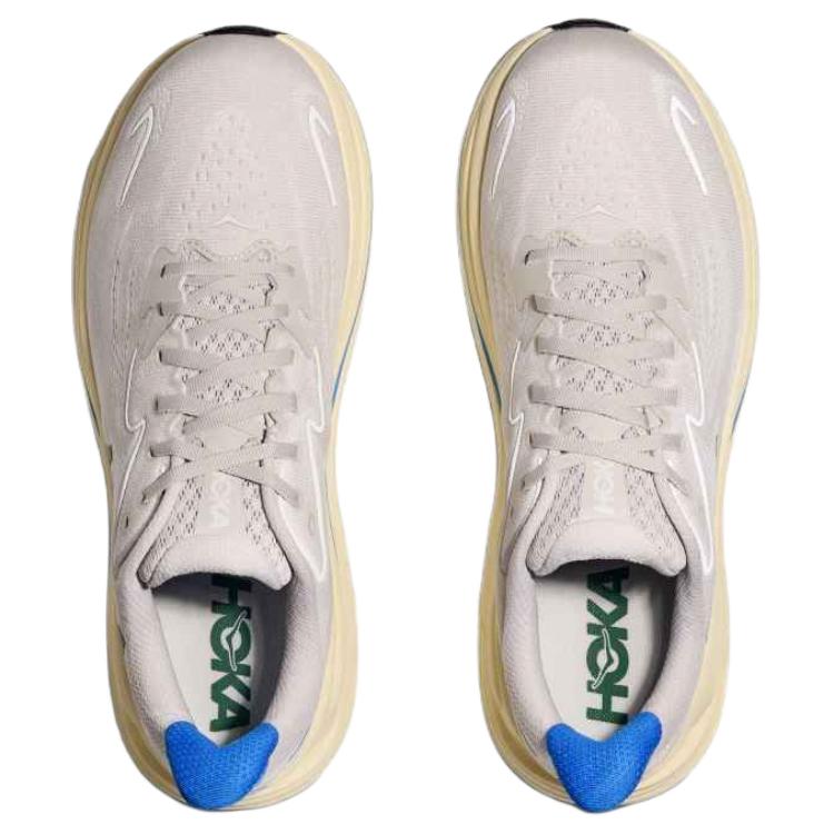 HOKA One One CLIFTON 10 Классические и универсальные износостойкие дышащие повседневные беговые кроссовки мужские Бежевые 1162030-SCCV