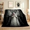 Gothic Angel Flannel Blanket Throw Blanket Soft Warm Sofa Bed Camping Home Decor Unique Christmas Gift Cs92274
