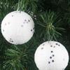 6/12 Pcs 4cm Christmas Tree Decoration Xmas White Snowball Foam Ball Party Hanging Ornament Balls