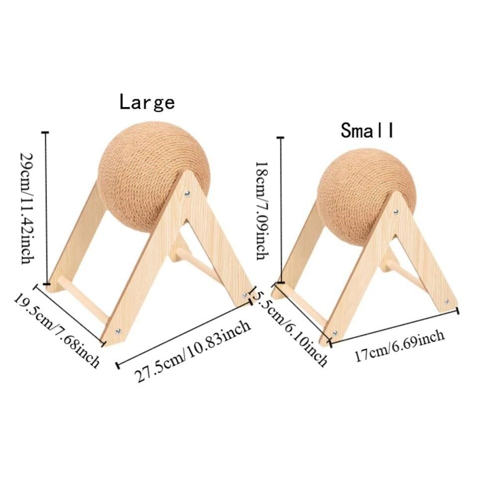 Когтеточка для котят, не падающая с когтеточки, из сизалевой веревки, деревянная износостойкая когтеточка для кошек. Товары для домашних животных для котят.
