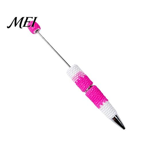DIY Crafting Pens Beadable Pen, Colorful Fancy Beaded Ballpoint Smooth Flow Gift for Students, Party Favors, Creative Office Supplies