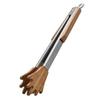 Cooking Kitchen Tongs Food BBQ Tool Salad Bacon Steak Bread Cake Wooden Thickened Cute Shape Home Home Kitchen Utensil