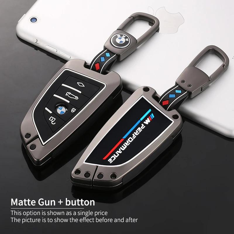 2025 Leather Car Remote Key Case Cover Shell Fob For BMW X1 X3 X5 X6 X7 1 3 5 6 7 Series G20 G30 G11 F15 F16 G01 G02 F48 Key