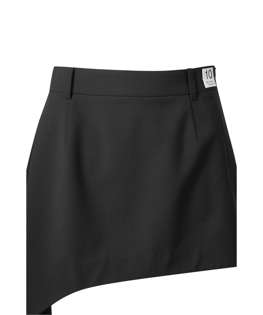 Recorde Asymmetric Draped Skirt_Rqkam25548Bkx