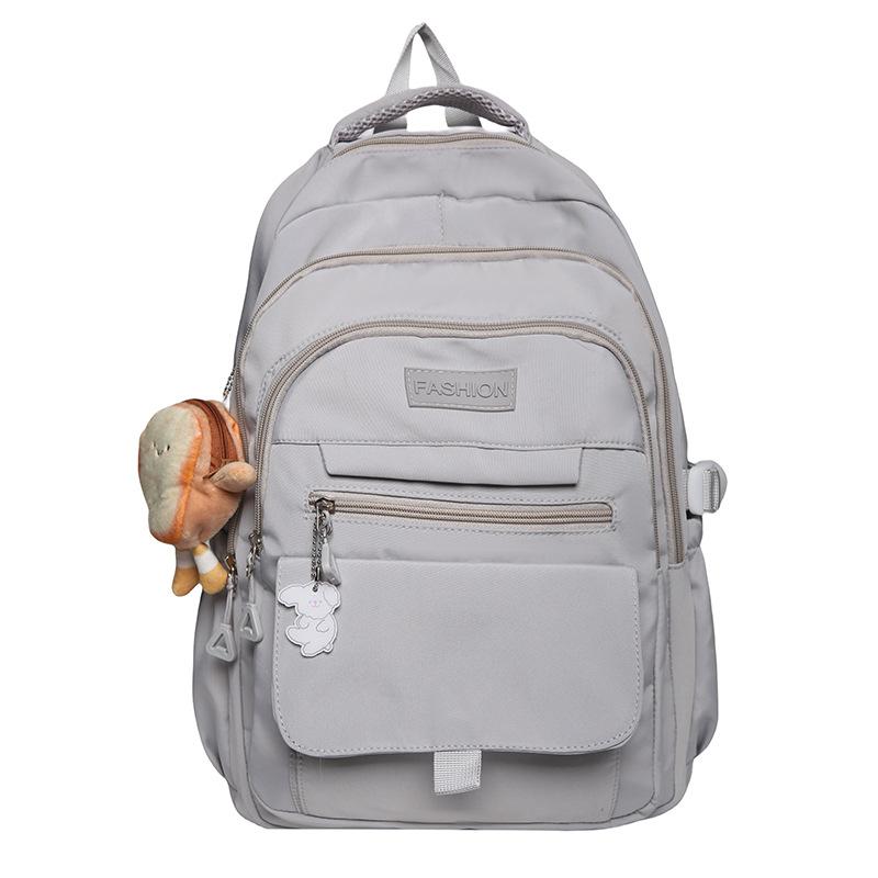 Школьный рюкзак простой большой вместимости однотонный рюкзак женский, для учеников средней школы, старшеклассников, студентов колледжа, рюкзак в кампусном стиле