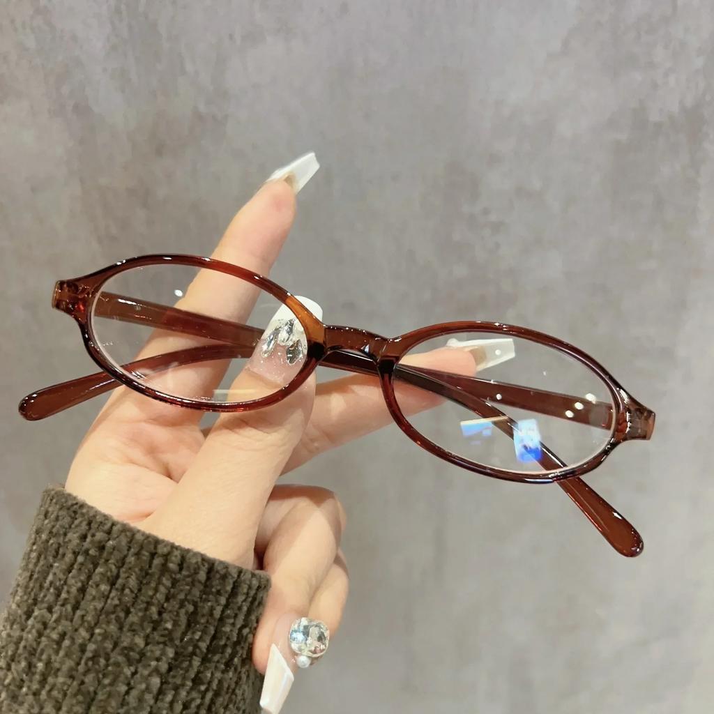Color Changing Outdoor Eyeglasses Spicy Girl Style Photochromic Myopia Glasses Super Light Small Frame Near Sight Glasses