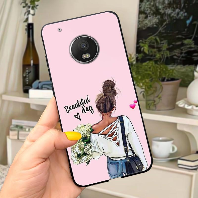 Чехол Для Motorola Moto G5 Plus Чехол XT1684 XT1685 XT1687 XT1686 Funda Милый Чехол-Кот Для Moto G5 Plus G5Plus Мягкий Чехол