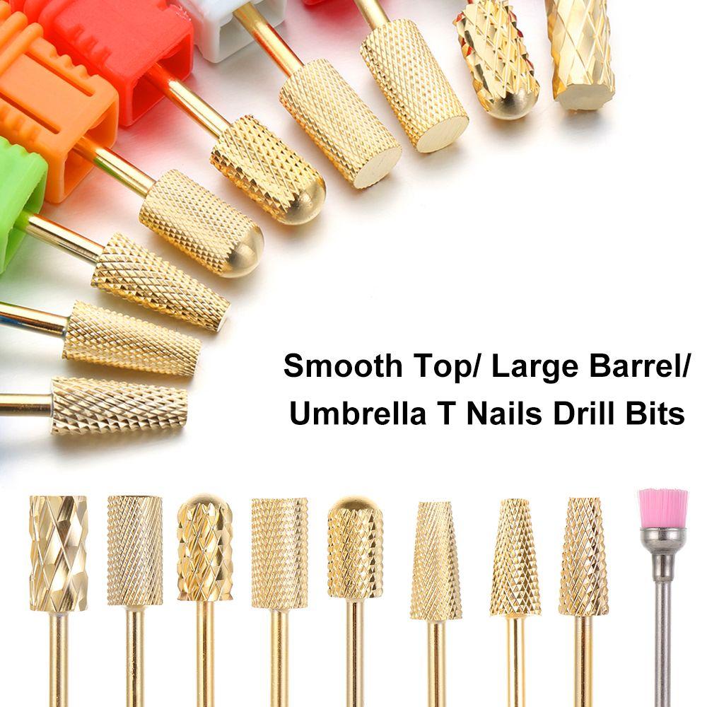 Tools Cone Carbide Bit Tungsten Steel Carbide Nail Drill Bits Large Tapered Barrel 3/32 inch Shank